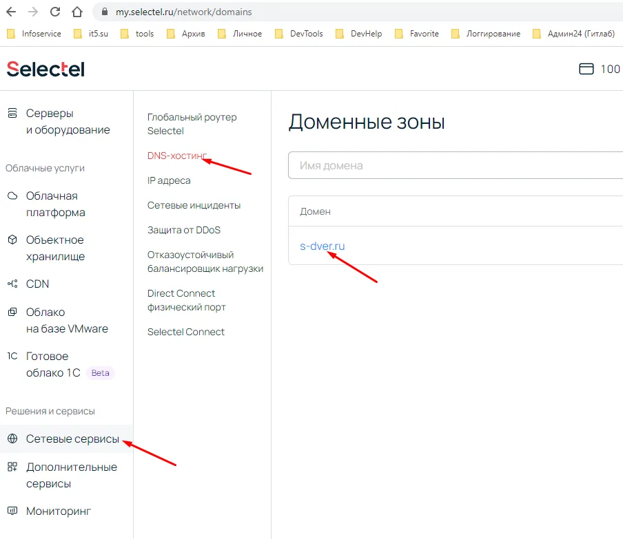 доменные зоны