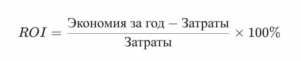 расчет ROI 