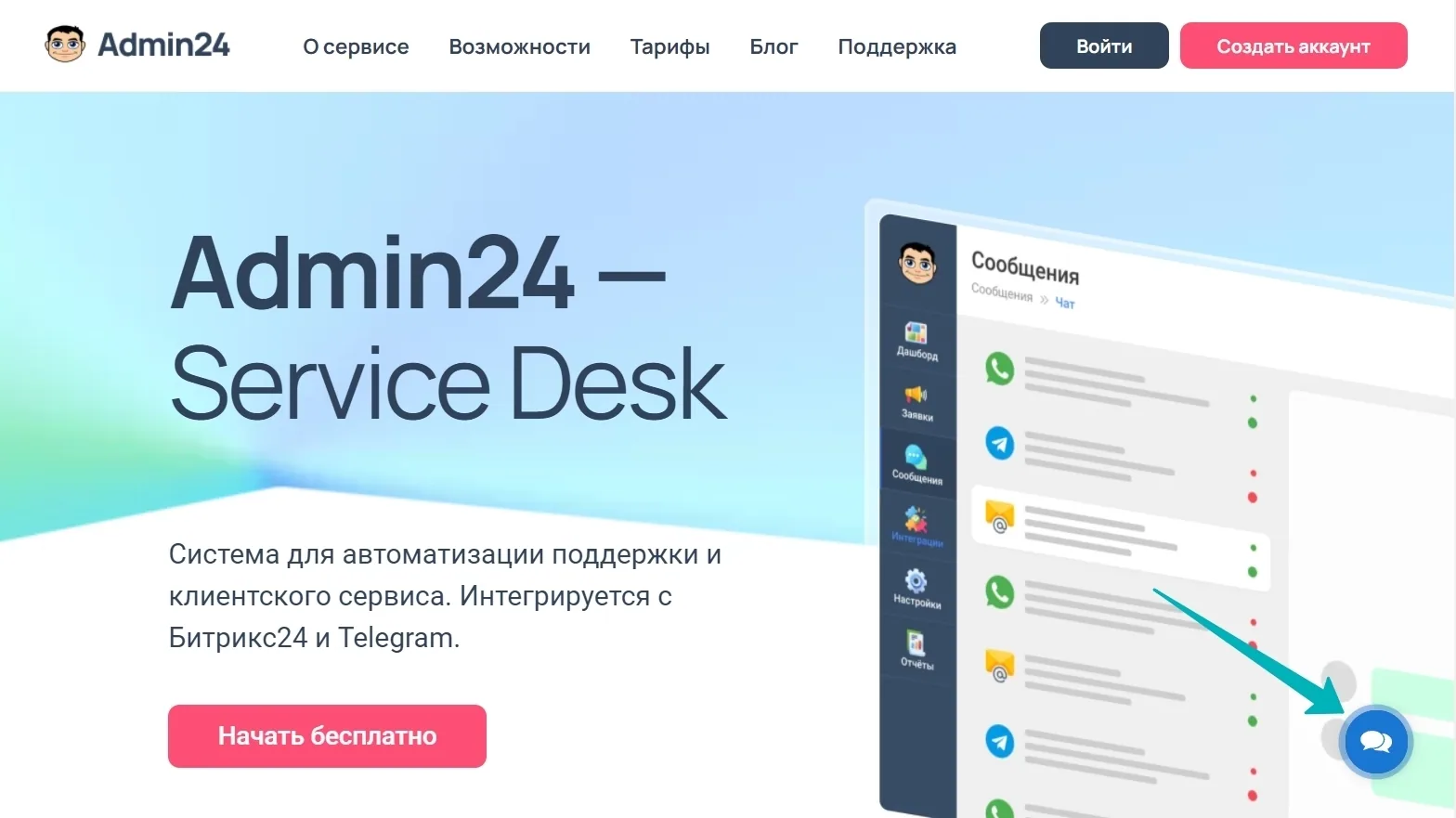 Выбор формы заявки