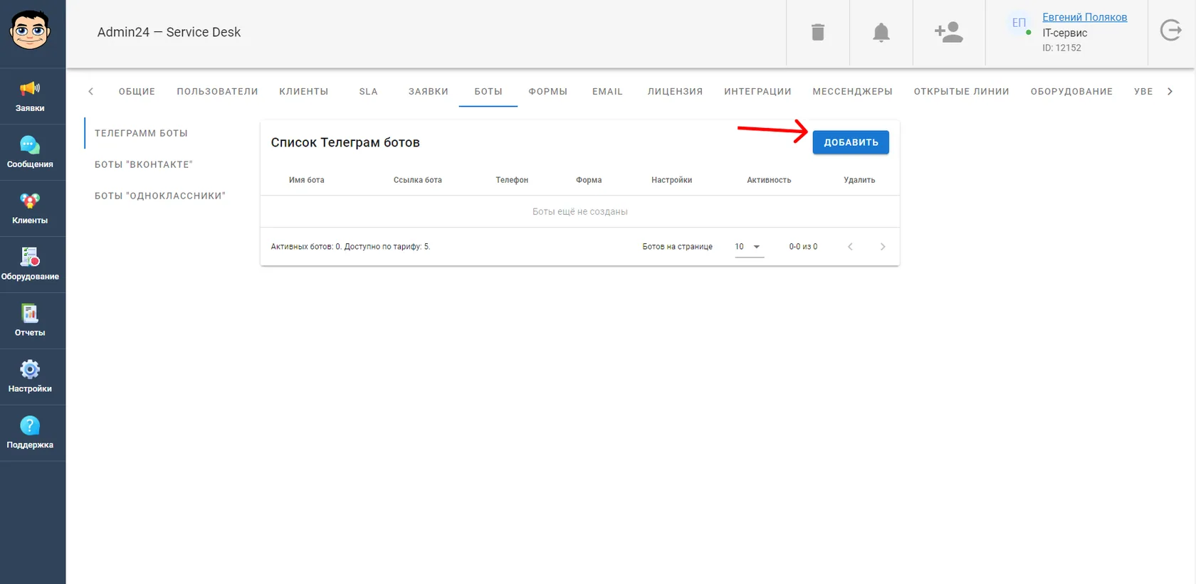 Список Телеграм-ботов